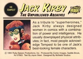 1994 Comic Images Jack Kirby: The Unpublished Archives #48 Tempest Back