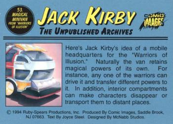 1994 Comic Images Jack Kirby: The Unpublished Archives #53 Magical Minivan Back