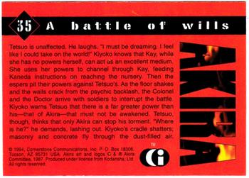 1994 Cornerstone Akira (Master Set) #35 A battle of wills Back