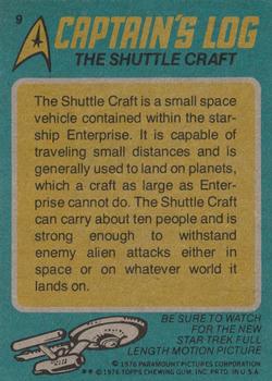 1976 Topps Star Trek #9 The Shuttle Craft Back