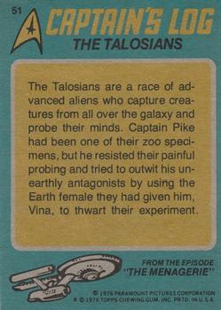 1976 Topps Star Trek #51 The Talosians Back