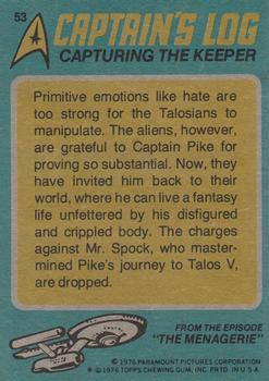 1976 Topps Star Trek #53 Capturing the Keeper Back
