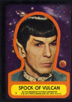 1976 Topps Star Trek - Stickers #3 Spock of Vulcan Front