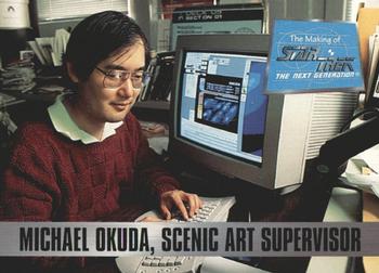1994 SkyBox The Making of Star Trek: The Next Generation #7 Michael Okuda, Scenic Art Supervisor Front
