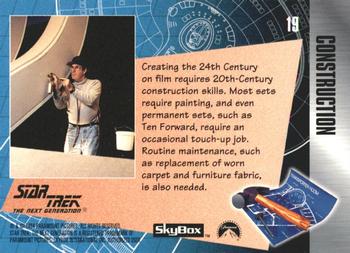 1994 SkyBox The Making of Star Trek: The Next Generation #19 Touch-Ups Back