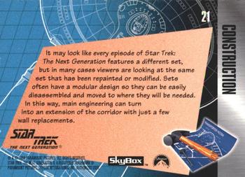 1994 SkyBox The Making of Star Trek: The Next Generation #21 On the Move Back