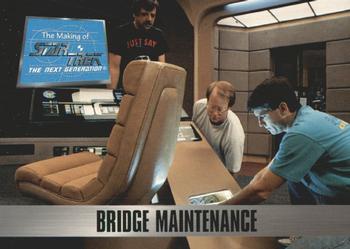 1994 SkyBox The Making of Star Trek: The Next Generation #30 Bridge Maintenance Front