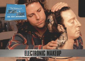 1994 SkyBox The Making of Star Trek: The Next Generation #35 Electronic Makeup Front