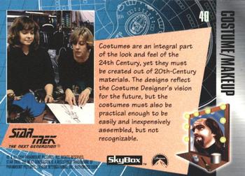 1994 SkyBox The Making of Star Trek: The Next Generation #40 Fabrics and Designs Back