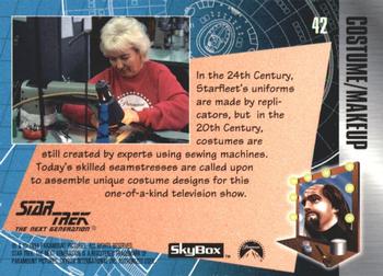 1994 SkyBox The Making of Star Trek: The Next Generation #42 Space Clothes Back