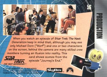 1994 SkyBox The Making of Star Trek: The Next Generation #56 On the Set Back