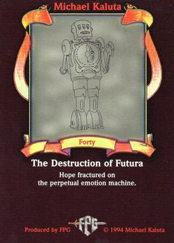 1994 FPG Michael Kaluta #40 The Destruction of Futura Back