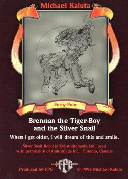 1994 FPG Michael Kaluta #44 Brennan the Tiger-Boy and the Silver Snail Back