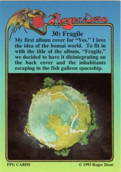 1993 FPG Roger Dean #30 Fragile Back