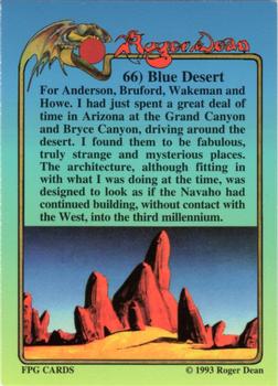 1993 FPG Roger Dean #66 Blue Desert Back