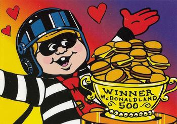 1996 Collect-A-Card The Adventures of Ronald McDonald: The McDonaldland 500 #7 Winner's Trophy Front