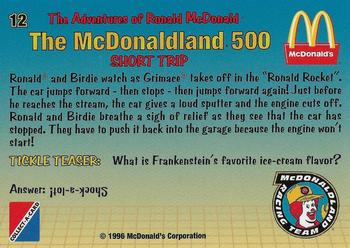 1996 Collect-A-Card The Adventures of Ronald McDonald: The McDonaldland 500 #12 Short Trip Back