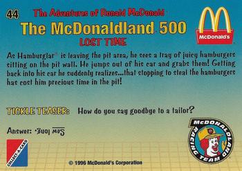 1996 Collect-A-Card The Adventures of Ronald McDonald: The McDonaldland 500 #44 Lost Time Back