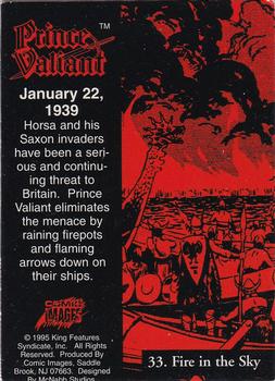 1995 Prince Valiant #33 Fire in the Sky Back