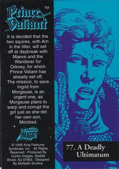 1995 Prince Valiant #77 A Deadly Ultimatum Back