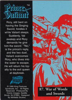 1995 Prince Valiant #87 War of Words and Swords Back