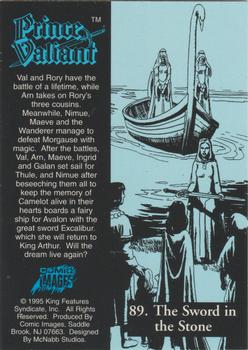1995 Prince Valiant #89 The Sword in the Stone Back