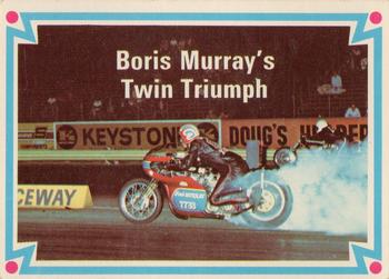 1972 Donruss Choppers & Hot Bikes #32 Boris Murray's Twin Triumph Front