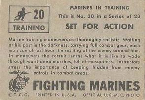 1953 Topps Fighting Marines (R709-1) #20 Set for Action Back