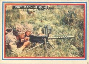 1953 Topps Fighting Marines (R709-1) #23 Light Machine Guns Front