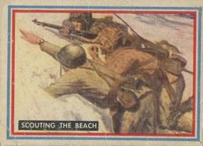1953 Topps Fighting Marines (R709-1) #26 Scouting the Beach Front