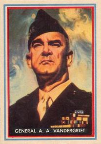 1953 Topps Fighting Marines (R709-1) #42 General A. A. Vandergrift Front