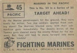 1953 Topps Fighting Marines (R709-1) #45 Target Ahead! Back