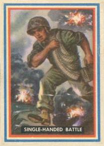 1953 Topps Fighting Marines (R709-1) #62 Single-Handed Battle Front