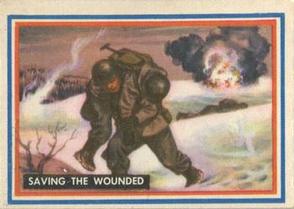 1953 Topps Fighting Marines (R709-1) #70 Saving the Wounded Front