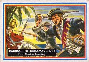 1953 Topps Fighting Marines (R709-1) #75 Raiding the Bahamas - 1776 Front