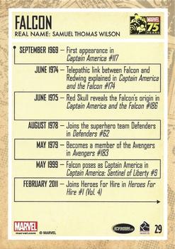 2014 Rittenhouse Marvel 75th Anniversary #29 Falcon Back