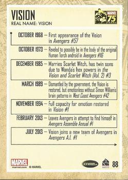2014 Rittenhouse Marvel 75th Anniversary #88 Vision Back