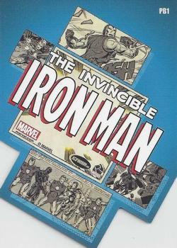 2014 Rittenhouse Marvel 75th Anniversary - Die Cut Panel Burst #PB1 Iron Man Back