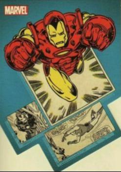 2014 Rittenhouse Marvel 75th Anniversary - Die Cut Panel Burst #PB1 Iron Man Front
