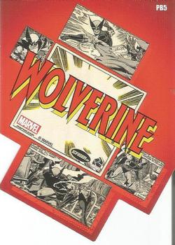2014 Rittenhouse Marvel 75th Anniversary - Die Cut Panel Burst #PB5 Wolverine Back