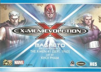 2014 Rittenhouse Marvel 75th Anniversary - X-Men Evolution #XE5 Magneto Back
