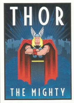 2014 Rittenhouse Marvel 75th Anniversary - Art Deco Case Toppers #D2 Thor Front