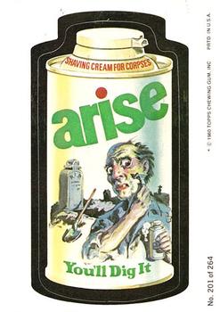 1980 Topps Wacky Packages (4th Series Rerun) #201 Arise Cream Front