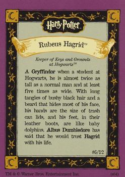 2004 Warner Bros. Harry Potter Chocolate Frog Wizard Cards Series 2 #6 Rubeus Hagrid Back