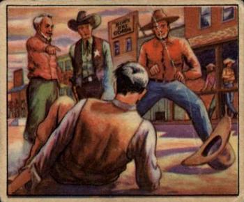 1949 Bowman Wild West (R701-19) #A-23 Dealing with Claim-Jumpers Front