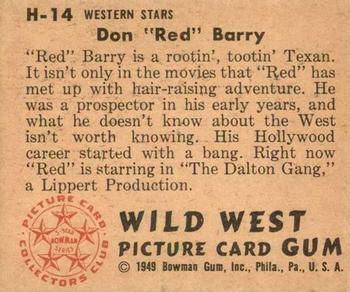 1949 Bowman Wild West (R701-19) #H-14 Don 