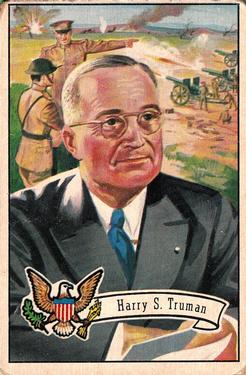 1952 Bowman U.S. Presidents (R701-17) #35 Harry S. Truman Front