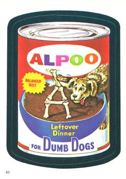 1982 Topps Wacky Packages Stickers #63 Alpoo Front