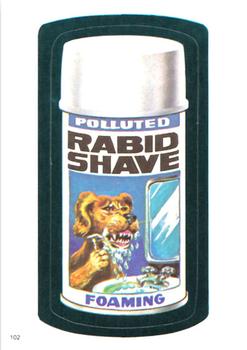 1982 Topps Wacky Packages Stickers #102 Rabid Shave Front