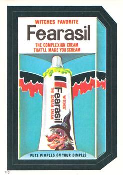 1982 Topps Wacky Packages Stickers #113 Fearasil Front